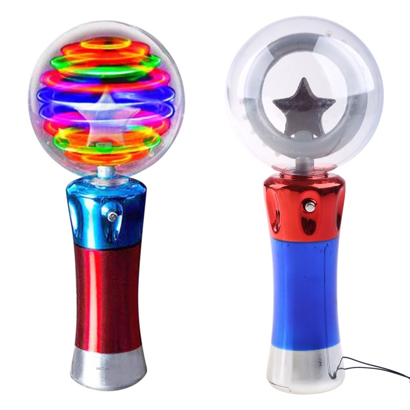 Gậy Phát Sáng Hình Ngôi Sao / Tròn Có Đèn LED Phát Sáng Độc Đáo