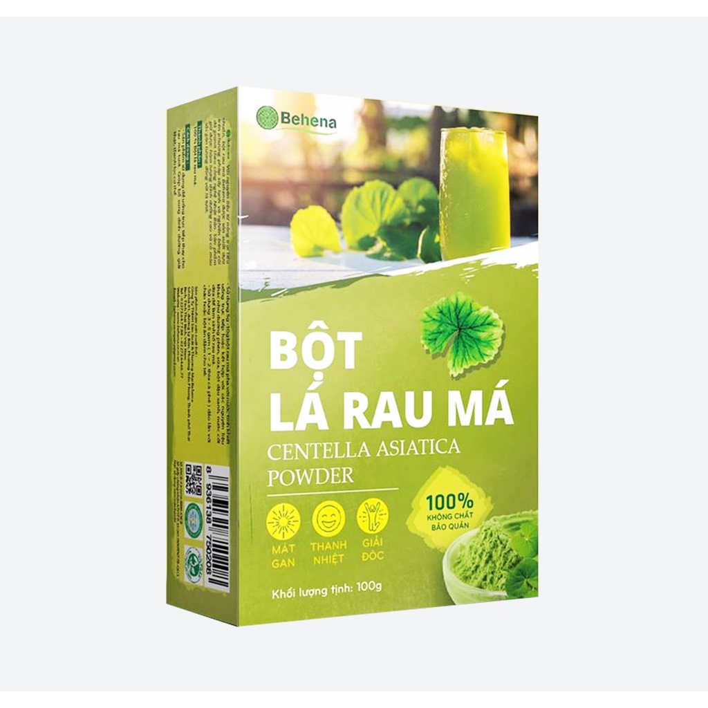 Bột rau má behena nguyên chất sấy lạnh 50g -đắp mặt detox đẹp da thanh nhiệt