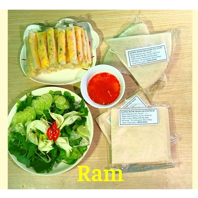 -Bánh tráng cuốn chả giò- hàng thủ công