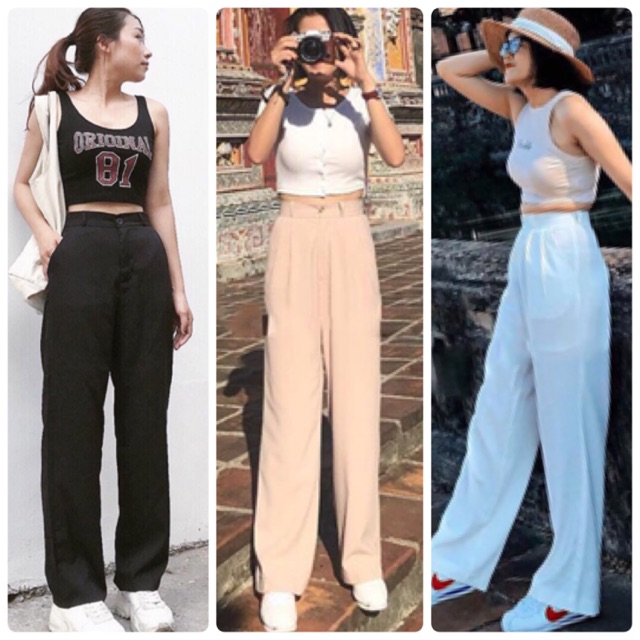QUẦN ỐNG RỘNG LƯNG CAO CÓ SIZE ĐẠI (KÈM VIDEO HÌNH THẬT)