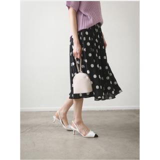 Sandal da phối mũi màu gót 7 phân