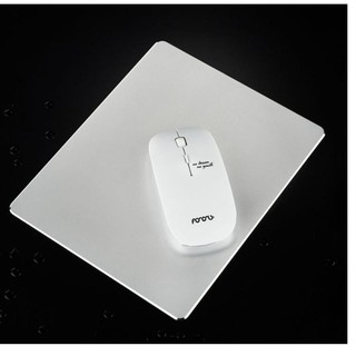 Miếng Lót Chuột Nhôm Mouse pad Aluminum 220x180mm (Bạc)