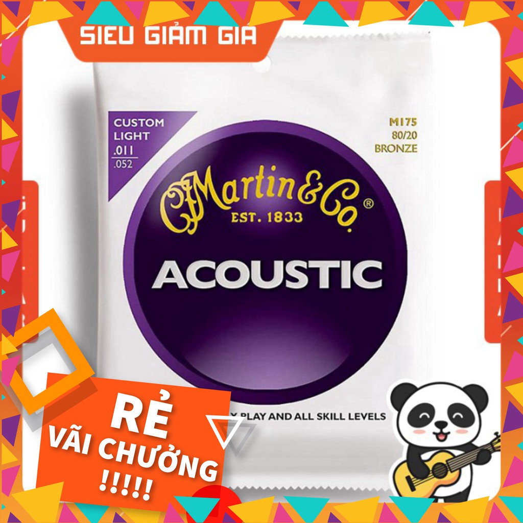 Dây đàn guitar Acoustic Martin & Co M175 (Martin M175) [Size 11] - Dòng Chuyên Nghiệp Siêu Rẻ