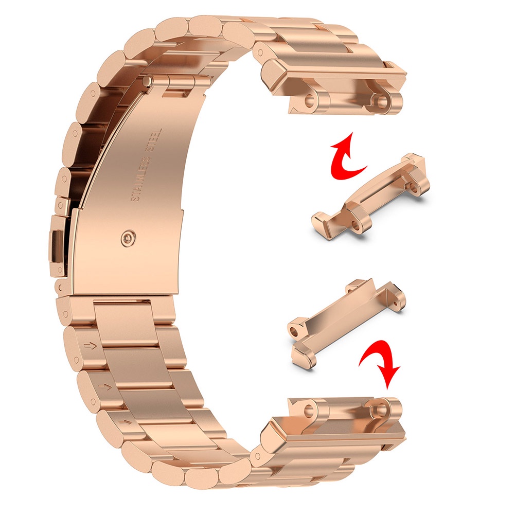 Set 2 Dây Đeo Bằng Thép Không Gỉ Dành Cho Đồng Hồ Thông Minh Huami Amazfit T-Rex 2 / T-Rex2 Pro