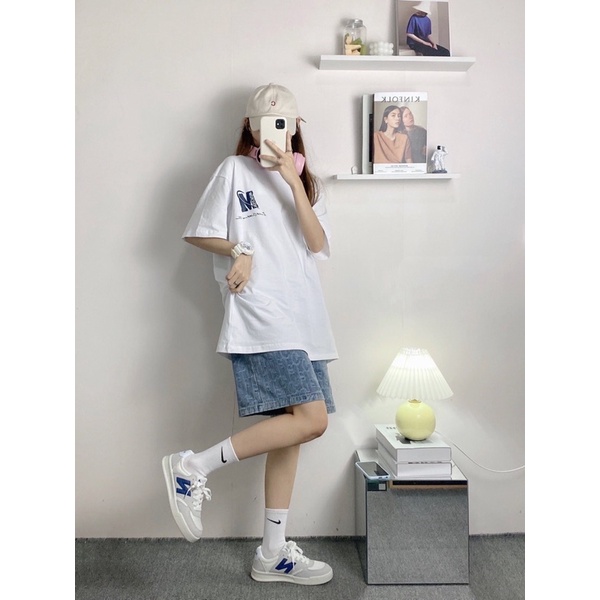 Giày Thể Thao Chữ N Màu Xanh Hồng Phong Cách Trẻ Trung Nhẹ Nhàng