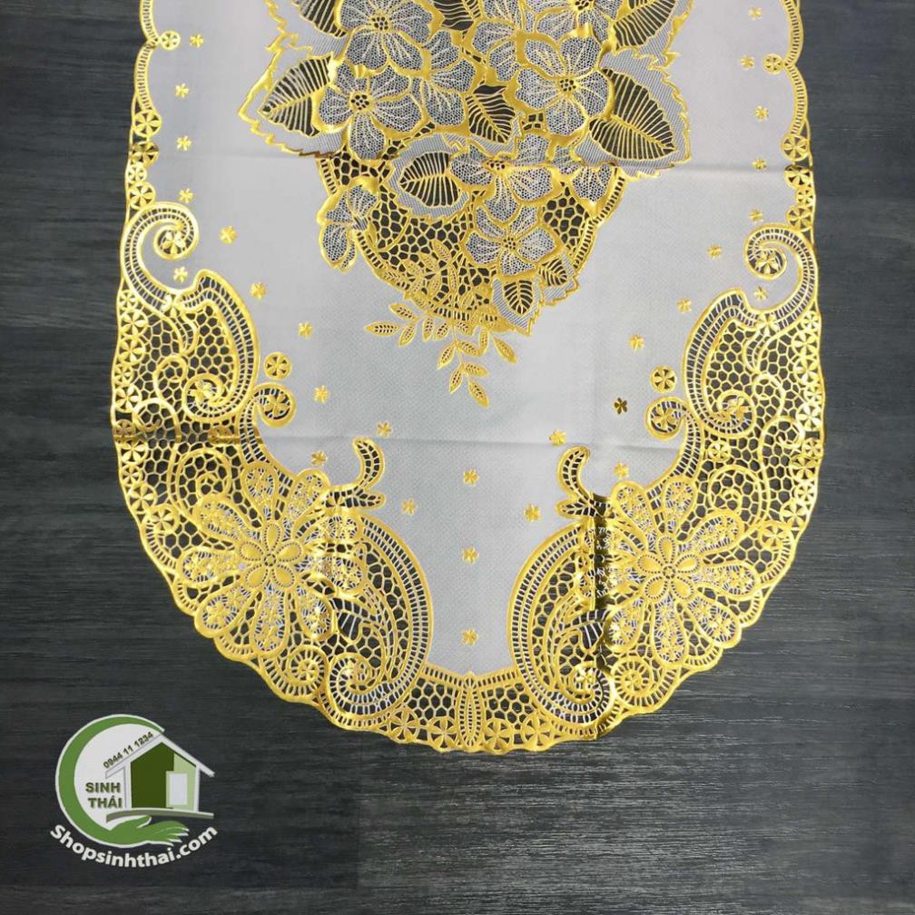 [ Khăn oval 60cm x 120cm ] Tấm khăn trải bàn bằng nhựa không thấm nước