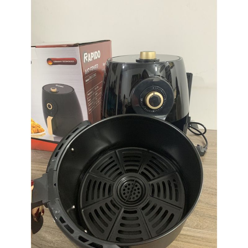 Nồi chiên không dầu Rapido RAF5.0M3 1400W 5L công nghệ Rapid Air phù hợp mọi gia đình, BH12 tháng