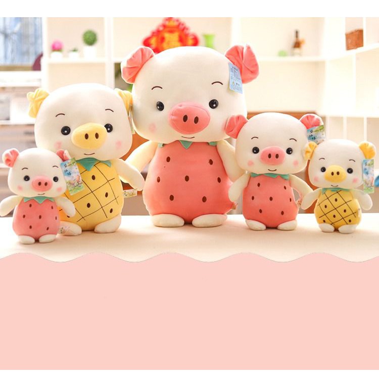 GẤU BÔNG HEO TRÁI CÂY DỄ THƯƠNG (30CM----&gt;70CM) VẢI MINISO SIÊU MỊN, HÀNG LOẠI 1