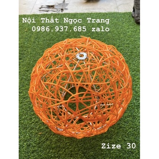 Lồng đèn mây nhựa thanh lý zize 30 giá rẻ