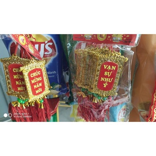 Combo 5 dây Liễng treo tết mạ vàng -Dây liễng trang trí tết Hàng đẹp