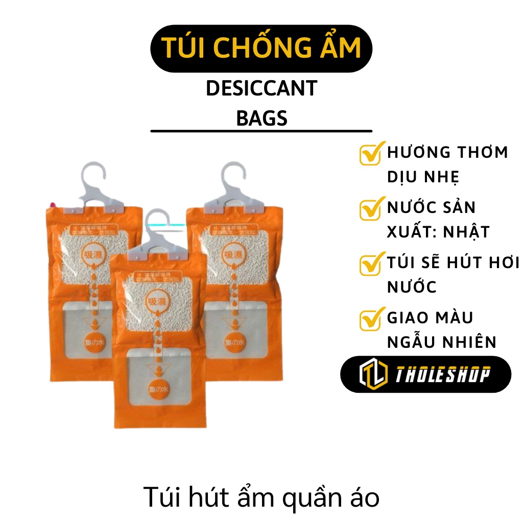 Gói Hút Ẩm - Túi Hút Chống Ẩm Tủ Quần Áo, Tủ Giày, Nhà Tắm Loại 230gram 4982