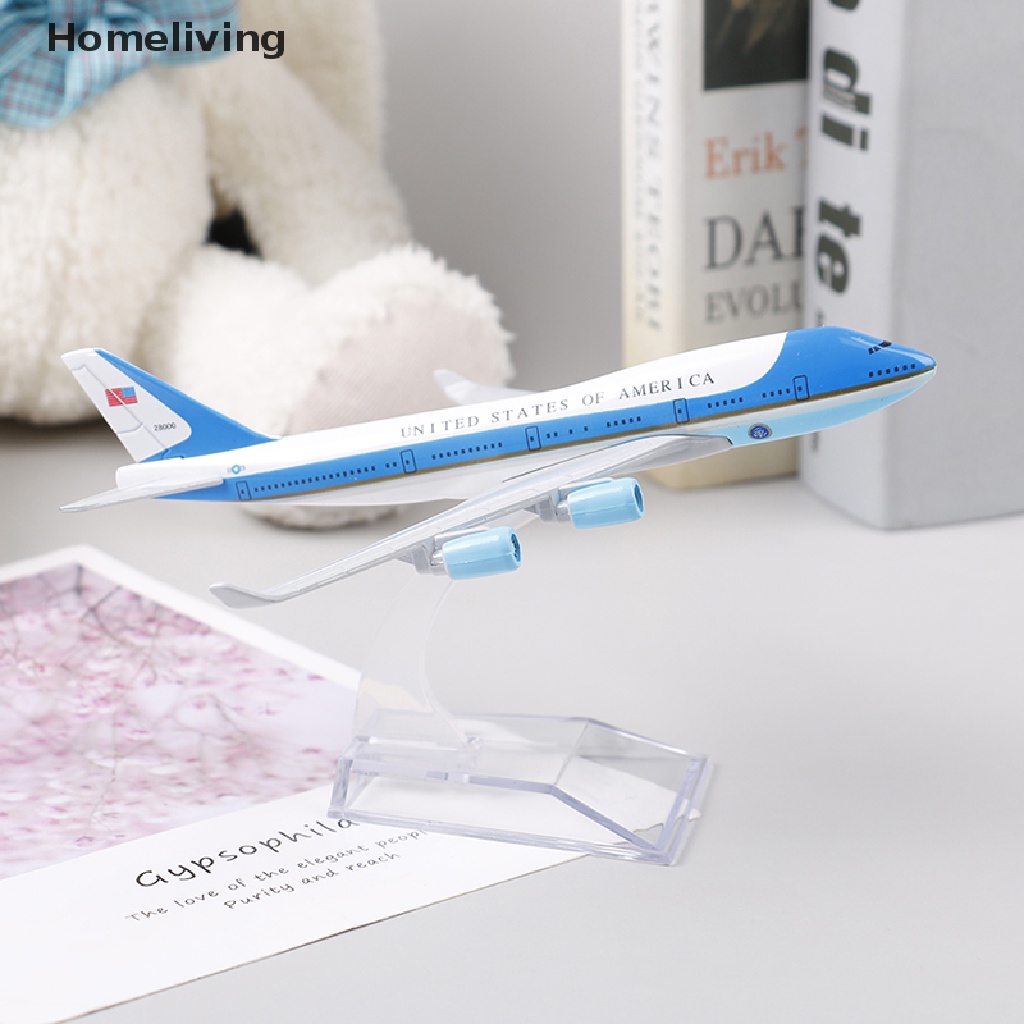 Mô Hình Máy Bay USA Air Force One 16CM Boeing 747 Chân Thật