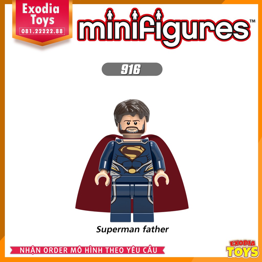 Xếp hình Minifigure Siêu anh hùng DC Comics và các siêu phản diện - Đồ Chơi Lắp Ghép Sáng Tạo - X0198