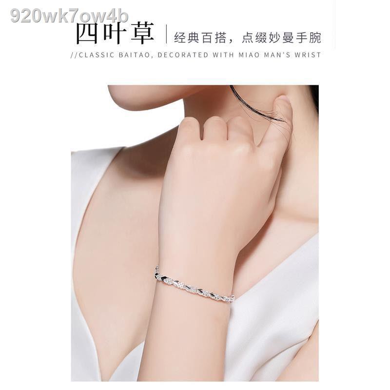 hoa tai trònTrang sức﹉⊕✘Vòng tay bạc nữ mạ 925 chính hãng thời trang sterling cho bạn gái quà tặng ngày lễ tìn