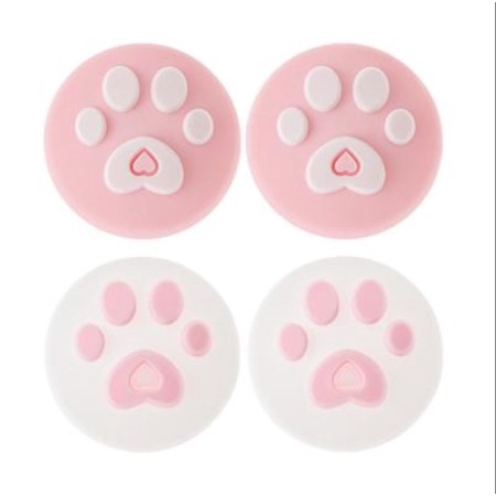 Set 4 Nút Bọc Cần Điều Khiển Chơi Game Nitendo Swith Joy Con Dễ Thương Bằng Silicon