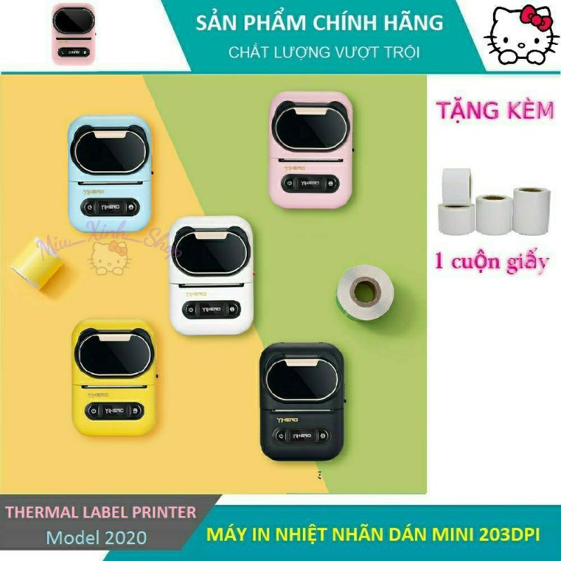 Tất cả giấy in nhiệt nhãn dán màu trắng ❤ đường kính 50mm ❤ chuyên dụng cho tất cả máy in label