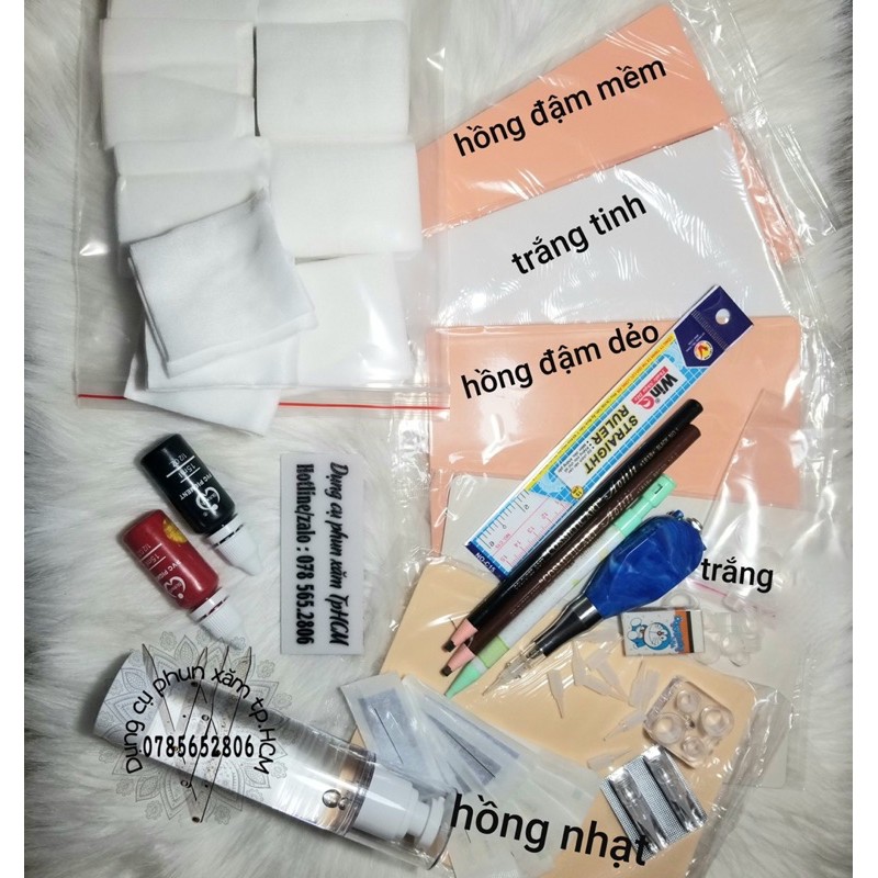 Combo đồ nghề học phun xăm