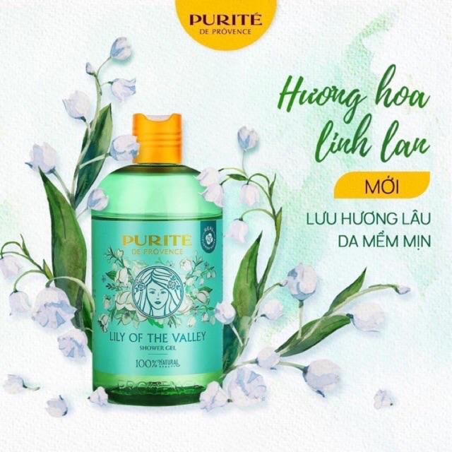 Sữa Tắm Thiên Nhiên Purite Hoa Linh Lan 500ml