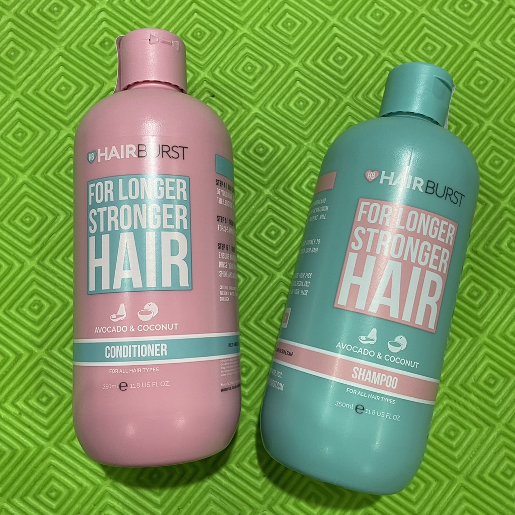 Bộ Dầu gội dầu xả HairBurst For Longer Stronger cải thiện rụng tóc 350mlx2