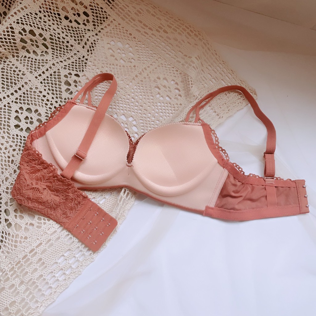 Áo ngực không gọng siêu đẩy - Áo lót nữ nâng ngực đúc su cao cấp Liu Bra phối ren sexy thông hơi họa tiết | BigBuy360 - bigbuy360.vn