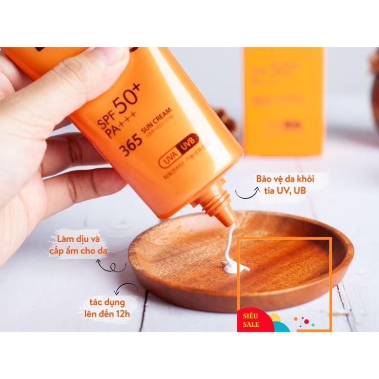 Kem Chống Nắng Anjo dưỡng ẩm, dịu nhẹ và bảo vệ da Professional SPF 50+PA+++ 365 Sun Cream 70g NPP Shoptido