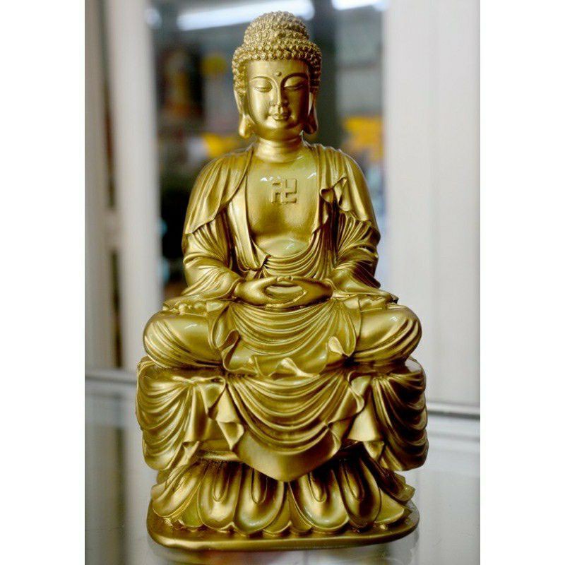 Tượng đức phật a di đà ngồi cao 18cm
