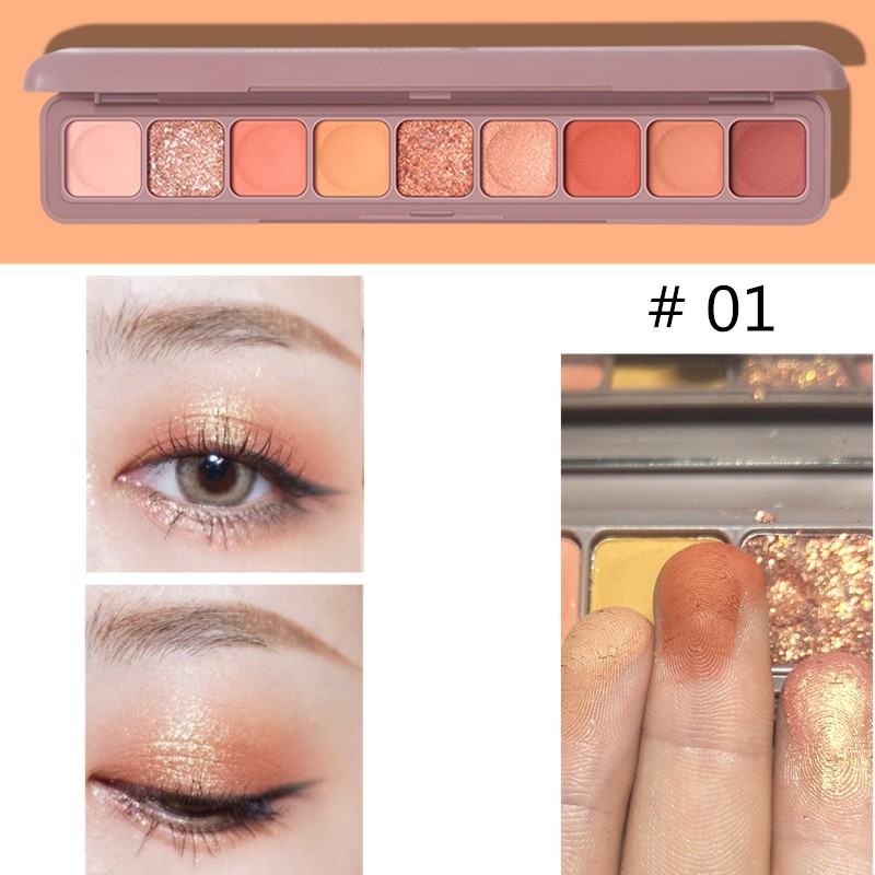 Bảng phấn mắt SEVICH 9 màu lì ánh ngọc trai chống nước lâu trôi dùng trang điểm | BigBuy360 - bigbuy360.vn