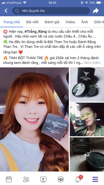 BỘT TRẮNG RĂNG THAN TRE HOẠT TÍNH ❤️Ashi❤️