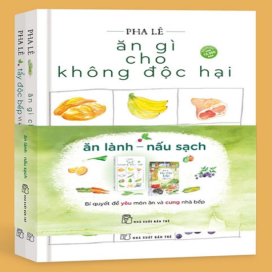 Sách - NXB Trẻ - Bộ Ăn lành - Nấu sạch (2 cuốn)