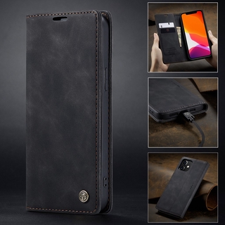 Bao Da Điện Thoại CaseMe Nắp Lật Từ Tính Cho iPhone 14 13 12 Pro Plus Max 5 5S Se