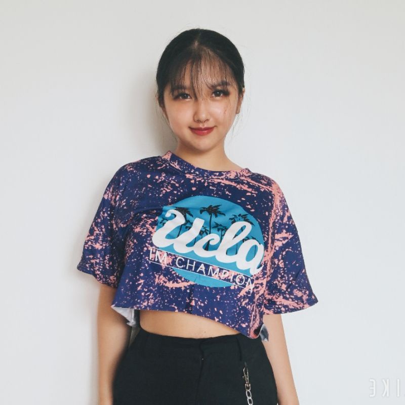Áo Croptop Dáng rộng 8 Hoạ Tiết NARY CLOSET