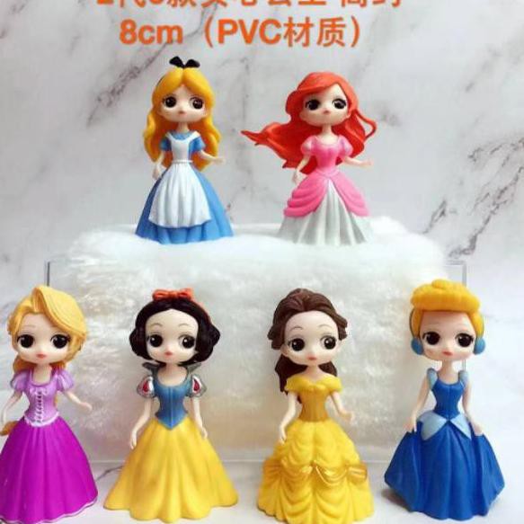 Disney Set 6 Mô Hình Công Chúa Bạch Tuyết / Lọ Lem / Nàng Bạch Tuyết / Nàng Tiên Cá / Lọ Lem / Nàng Bạch Tuyết 1 Bộ