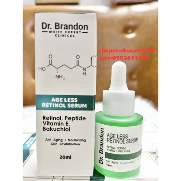 Serum Retinol Dr.  Brandon loại bỏ mụn, tẩy tế bào chết , chống lão hoá 20ml.