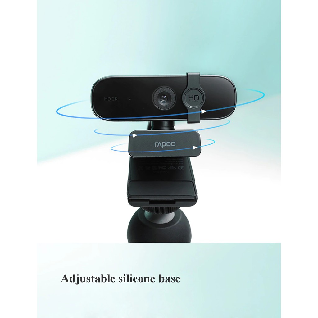 Webcam Rapoo C280 2K (2560 x 1440) 4MP 2K/30fps - Bảo hành chính hãng 2 năm