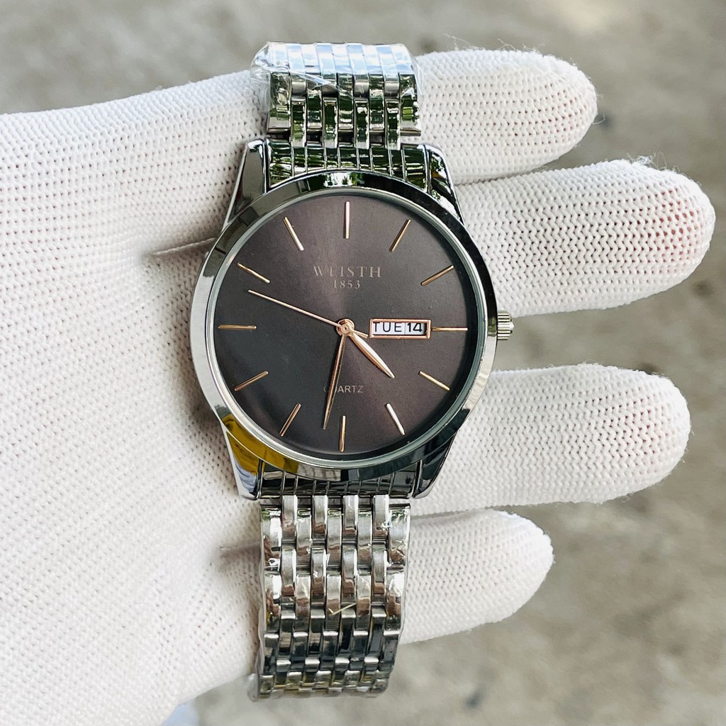 Đồng hồ nam cao cấp dây thép hiệu Wlisth chính hãng (tặng kèm hộp , pin dự phòng và phụ kiện thâu dây) | BigBuy360 - bigbuy360.vn
