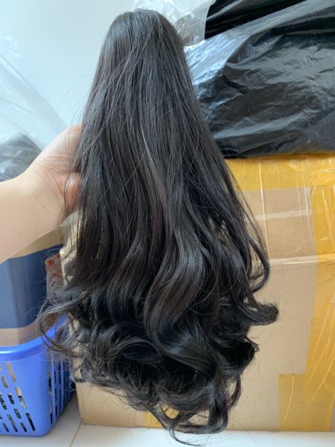 Tóc giả ngoặm xoăn ngắn ❤️❤️ FREESHIP ❤️❤️ ngoặm xoăn ngắn n52 35cm
