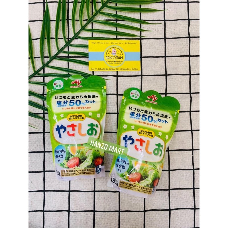 Muối nhạt giảm 50% độ mặn Ajinomoto Nhật Bản