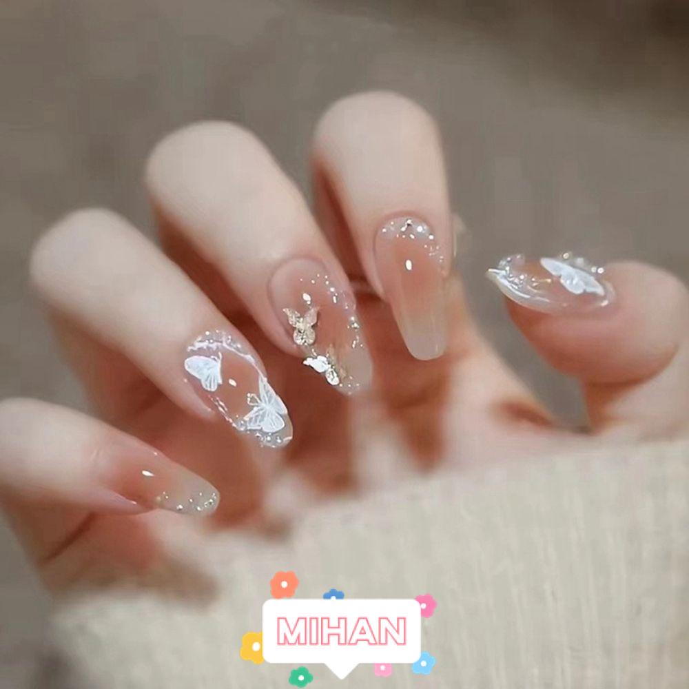 Hộp 24 Móng Tay Giả Trang Trí Độc Đáo MIHAN1