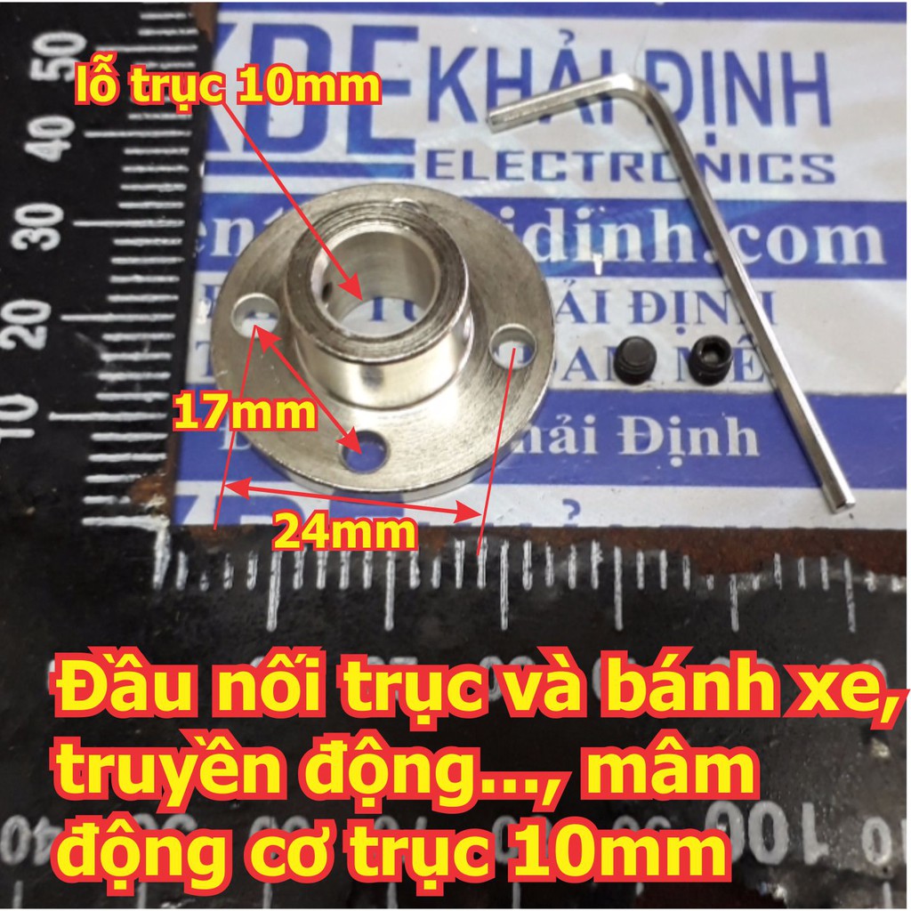 Đầu nối trục và bánh xe..., mâm động cơ lỗ trục từ 3mm ~12mm kde2631