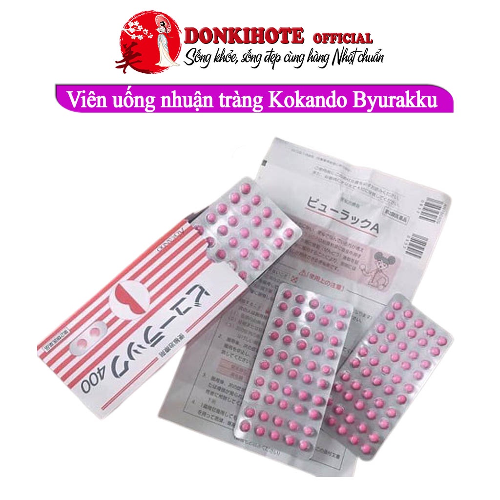 Detox nhuận tràng, viên uống nhuận tràng nhật Kokando Byurakku 50 viên