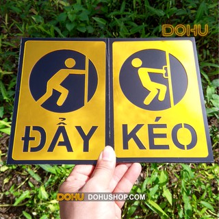 Bảng Hướng Dẫn Gắn Cửa Kéo & Đẩy Gương Vàng [DOHU] Dán Cửa Băng Keo 2 Mặt - Sang Trọng, Hiện Đại, Đẳng Cấp