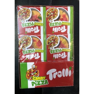 Date 09 /23 - Kẹo dẻo Trolli pizza hộp 48 gói