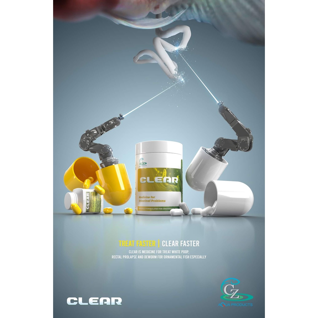 CZ9 CLEAR - Viên Chuyên Xử Lý Sình Bụng và Phân Trắng cho Cá Cảnh