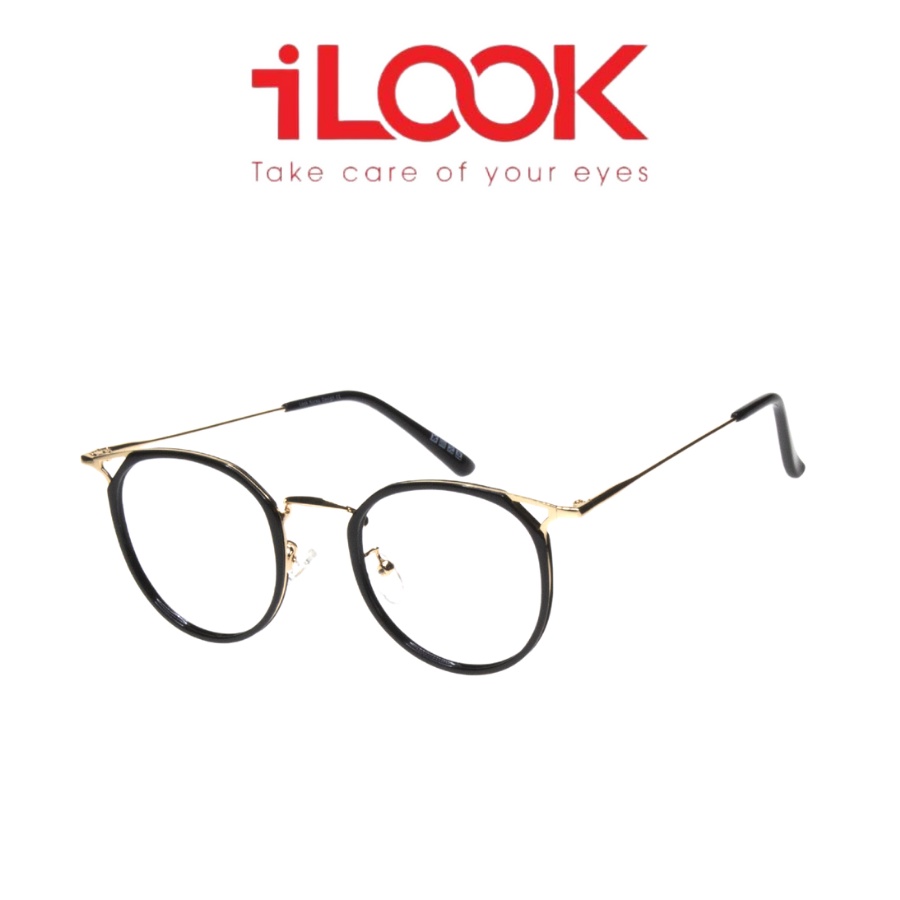 Gọng kính Cận Hàn Quốc iLOOK Kiểu Dáng Tròn Kim Loại Thời Trang Chính Hãng iLOOK - LK832202UF
