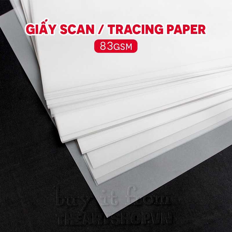 Giấy Scan 83gsm khổ A4, A3 (tracing paper)