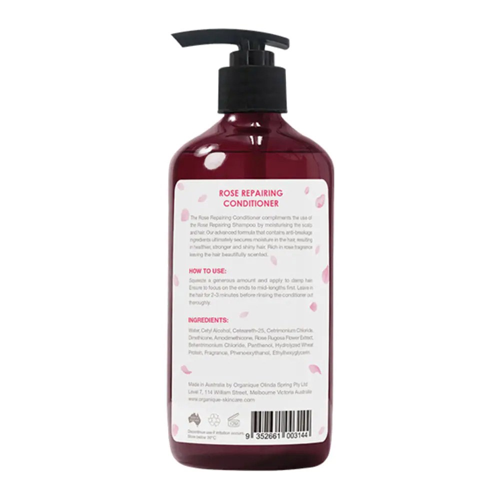 Dầu Xả Organique Dưỡng Tóc Hoa Hồng Rose Repairing Conditioner 500ml
