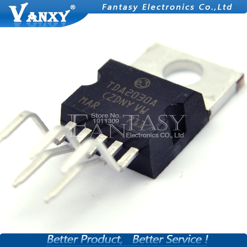 Linh kiện khuếch đại âm thanh tuyến tính bảo vệ quá nhiệt/đoản mạch IC TDA2030 TO220-5 TDA2030A TO-220