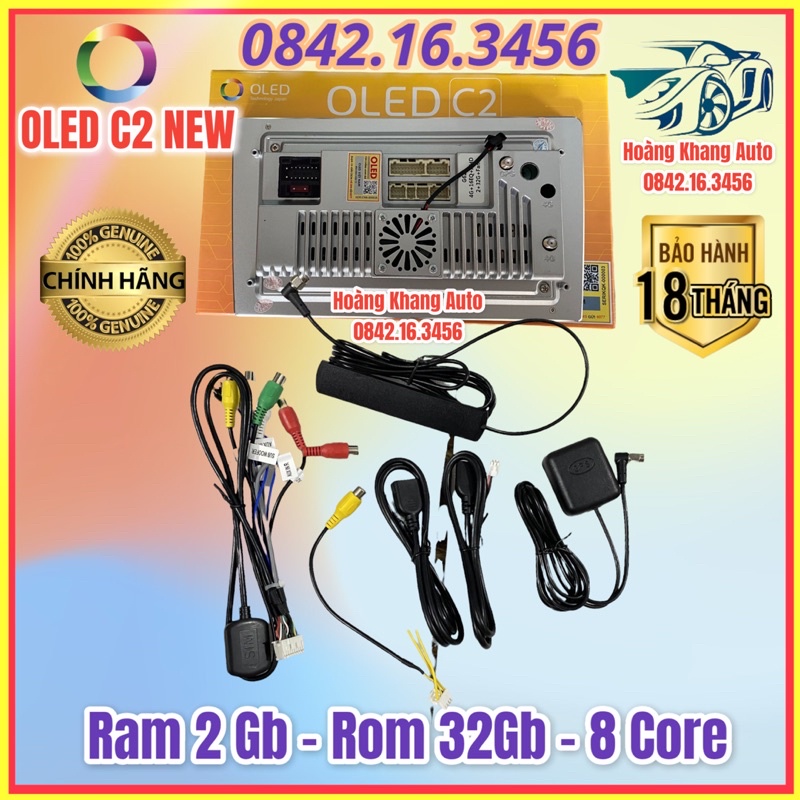 Màn hình Android OLED C2 New 2023, Ram 2GB - Rom 32GB - 8 Core, Mẫu mới có quạt tản nhiệt