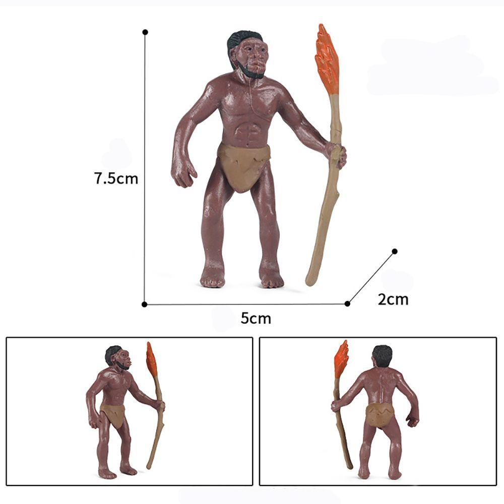MYRONGVN 5PCS/Set Primitive Man Models Gift Educational Toy Early Learning Tribal Savages Figurines