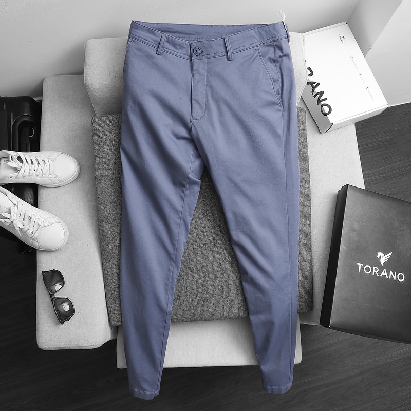 Quần kaki nam thương hiệu TORANO basic vân chéo quần vải  BK066